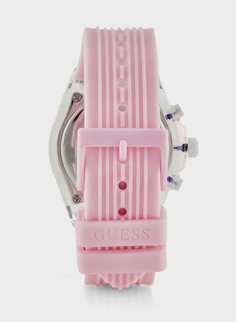 GUESS Analog Pink Dial Women's Watch-GW0438L7 - Image 3